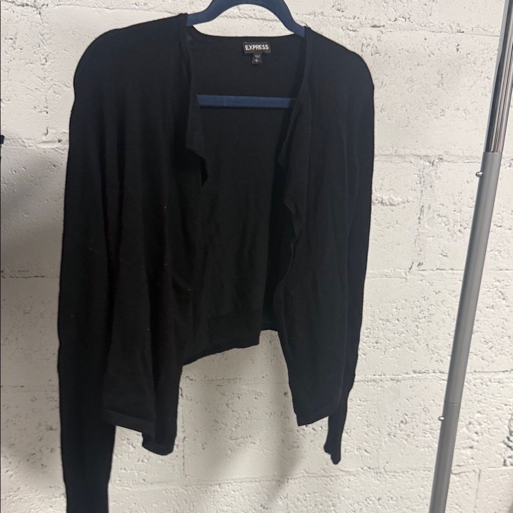 Express Women's Black Cardigan Sweater - Open LIKE NEW - Size Small